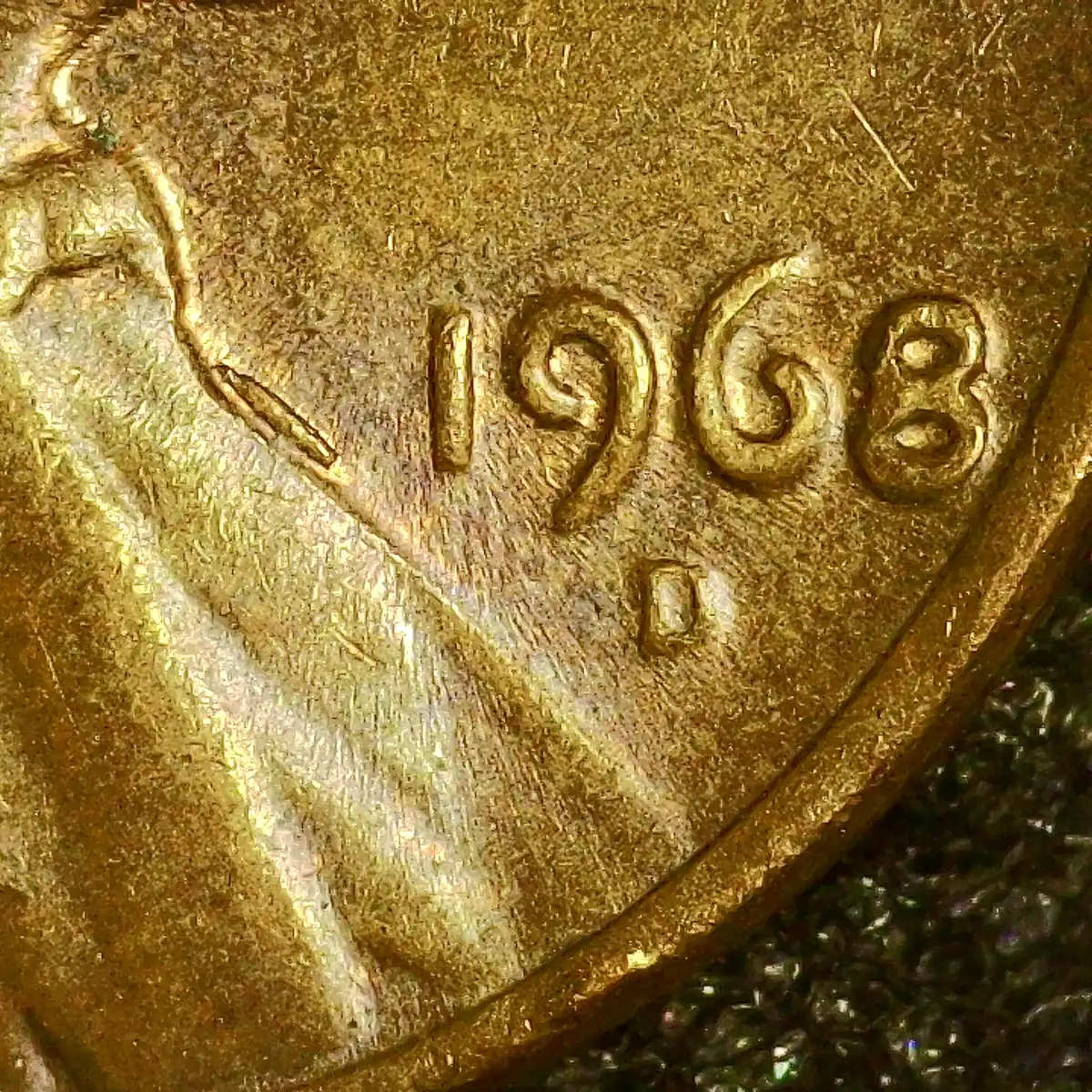 1968-D-Lincoln-Memorial-Cent-,-Extra-1-Digit-Tilted-And-East-Of-Date