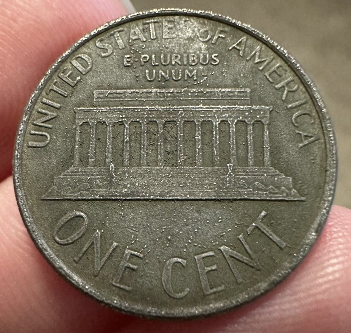 1986-D-Lincoln-Penny---Plating-Er?-PMD?-Both?