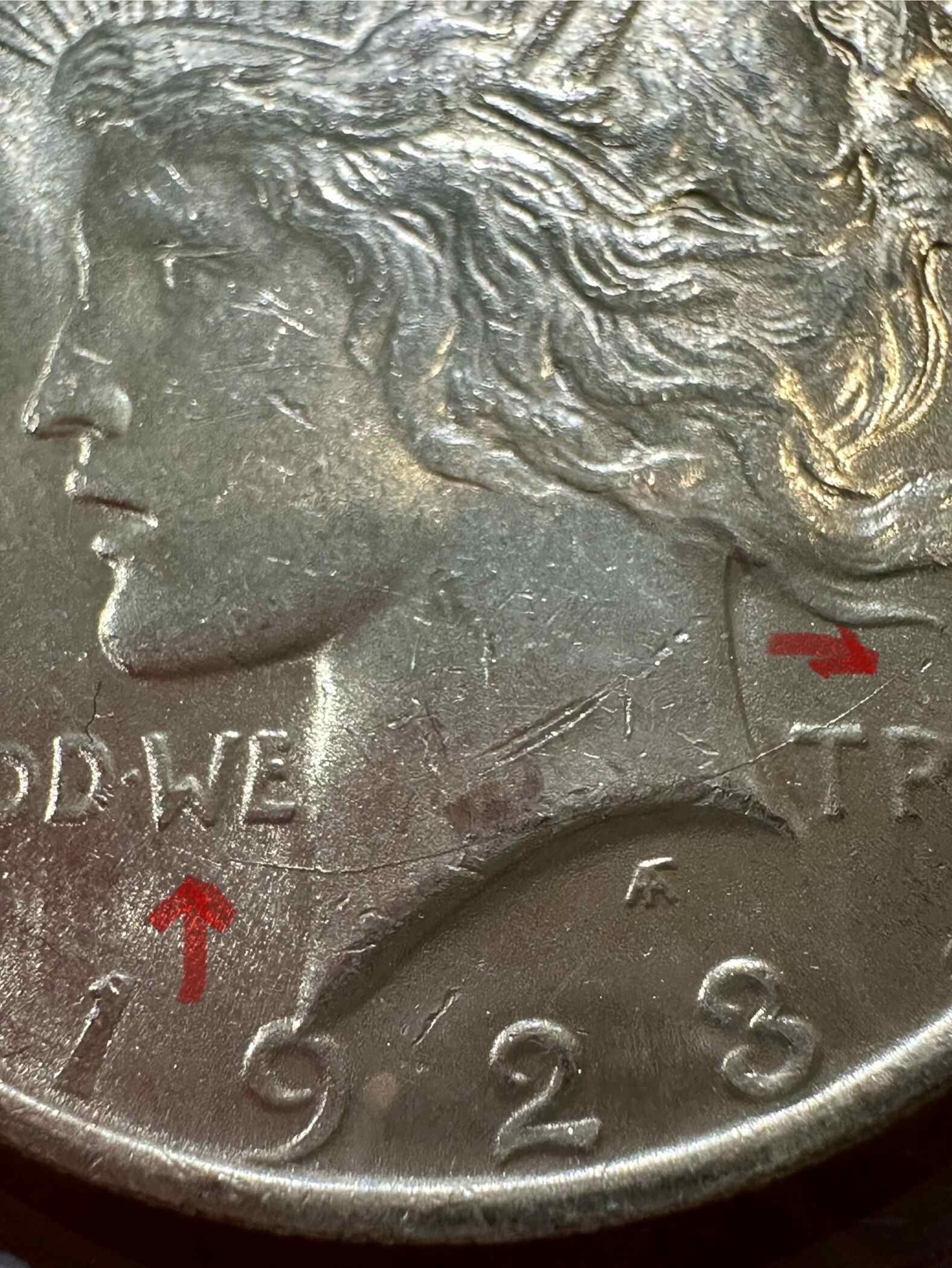 1923-P-Peace-Dollar-~-OBV-+-REV-Die-Cracks?