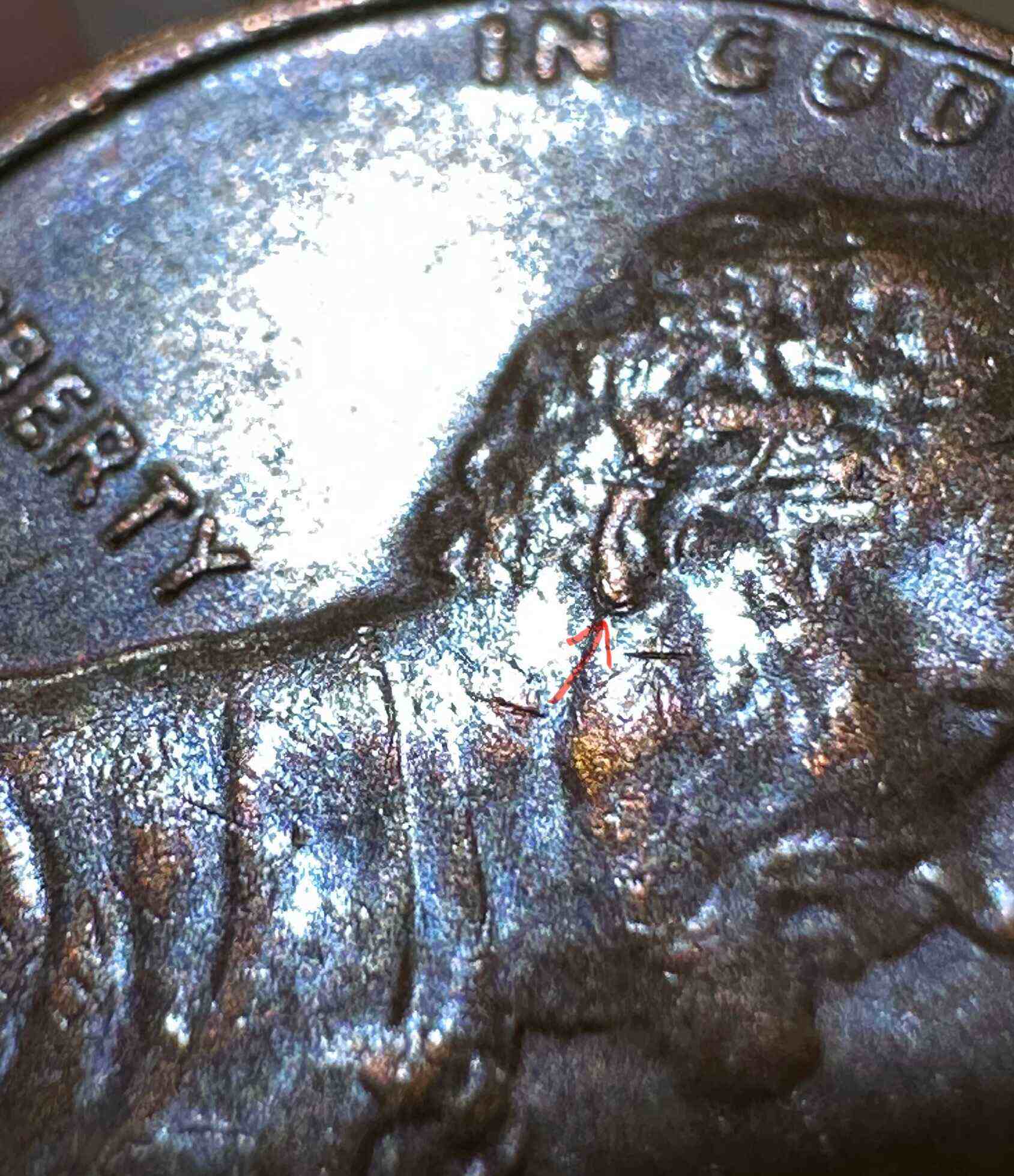 1974-P-Lincoln-Penny---Ear-Doubling-Unsure-What-Type