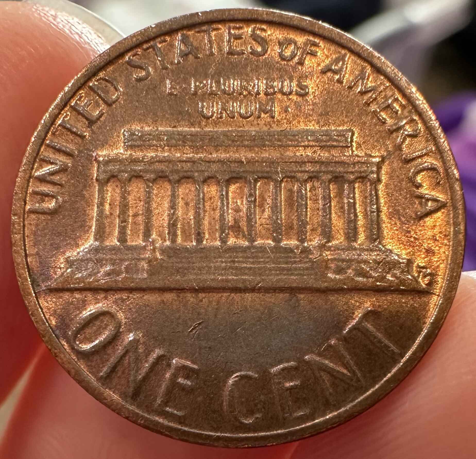 1981-P-Lincoln-Penny-~-Double-REV-Memorial-Die-Cracks
