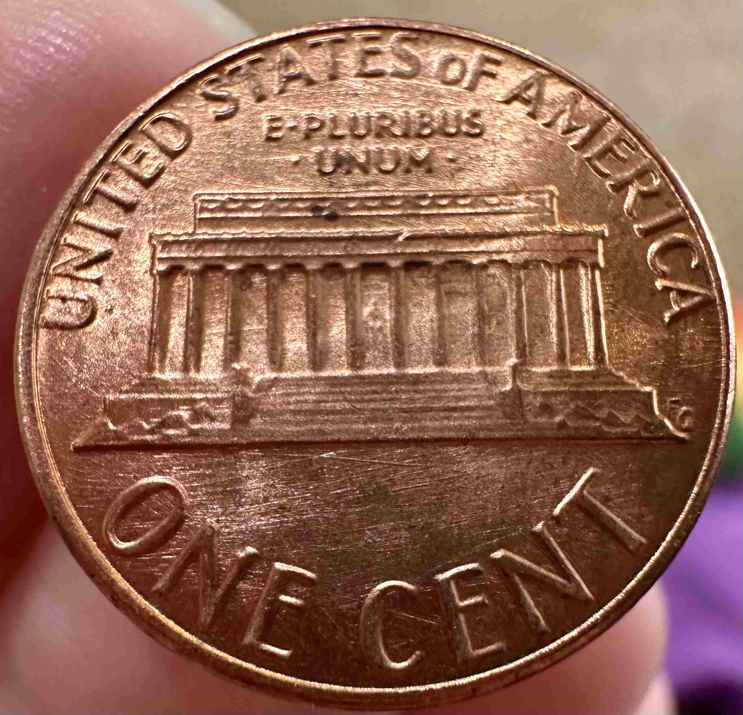 1984-P-Lincoln-Penny---OBV-Linear-Plating-Bubble,-Die-Scratches-Both-Sides,-Odd-REV-