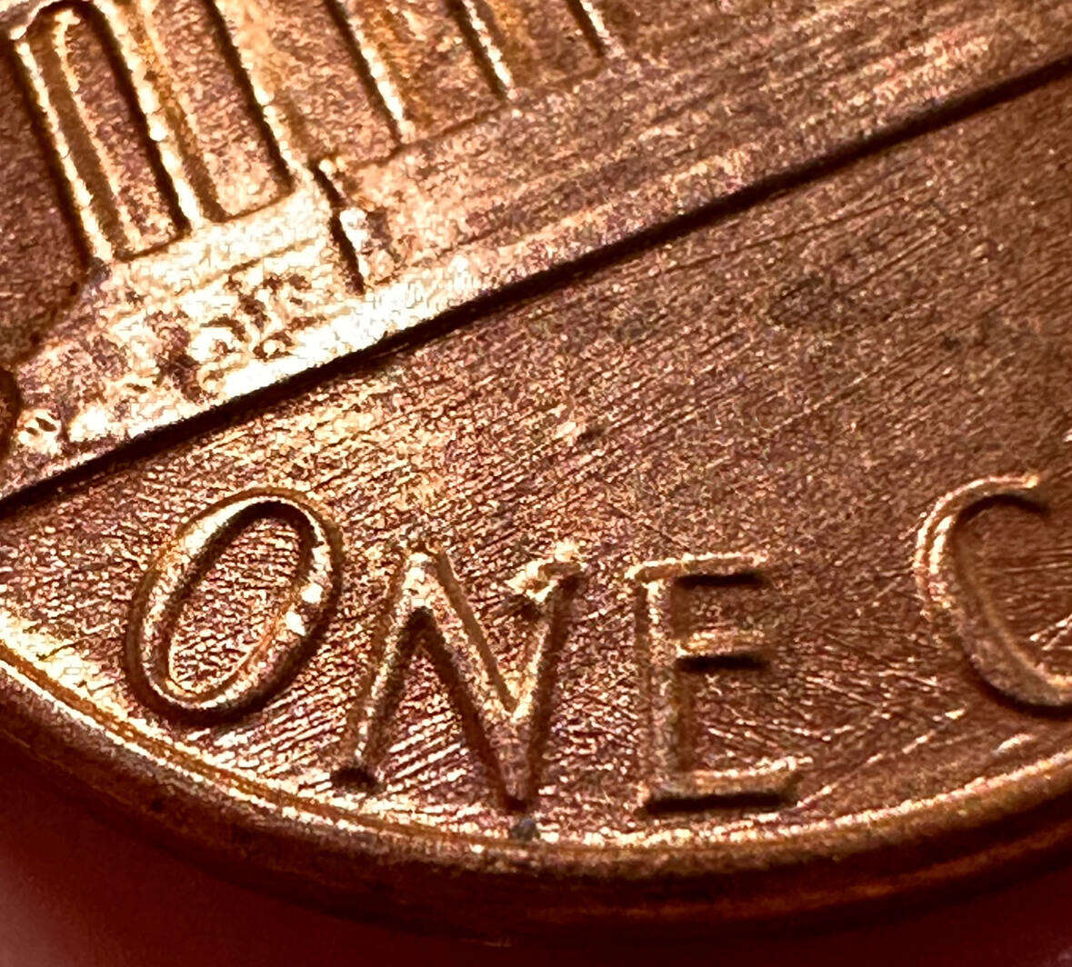 1984-P-Lincoln-Penny---OBV-Linear-Plating-Bubble,-Die-Scratches-Both-Sides,-Odd-REV-