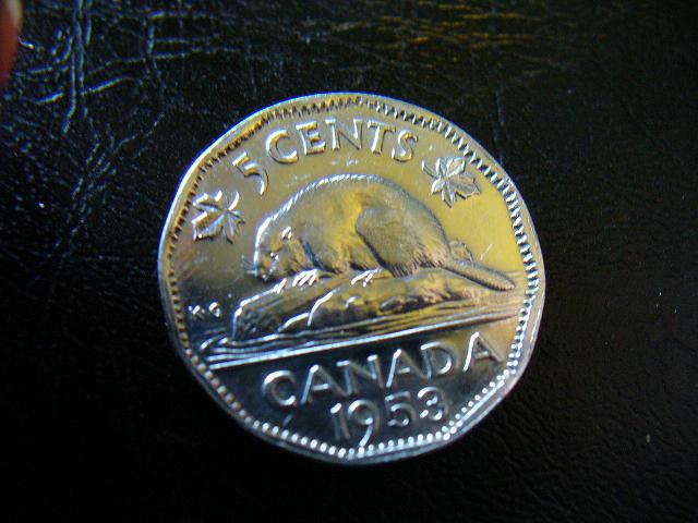 1953-Canadian-Nickel-Error?-First-Recorded-Foreign-Trail-Die-Canada