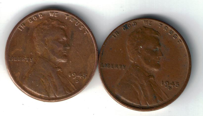1945-Lincoln-Memorial-Cent-Mint-Mark