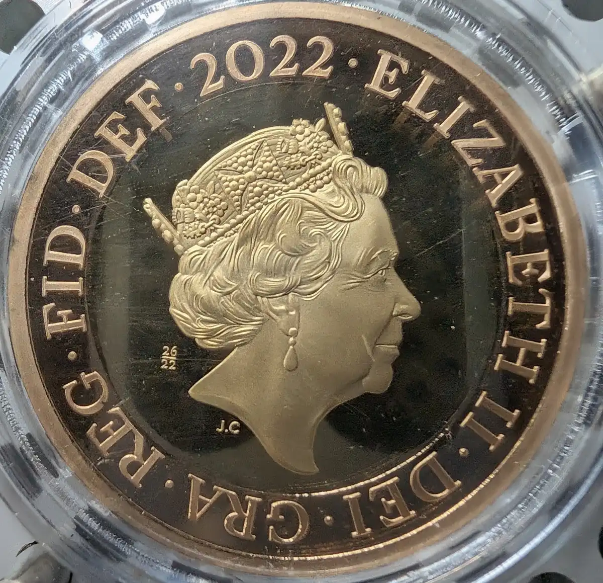2022-Gold-�2-Coin,-Possibly-A-Fake