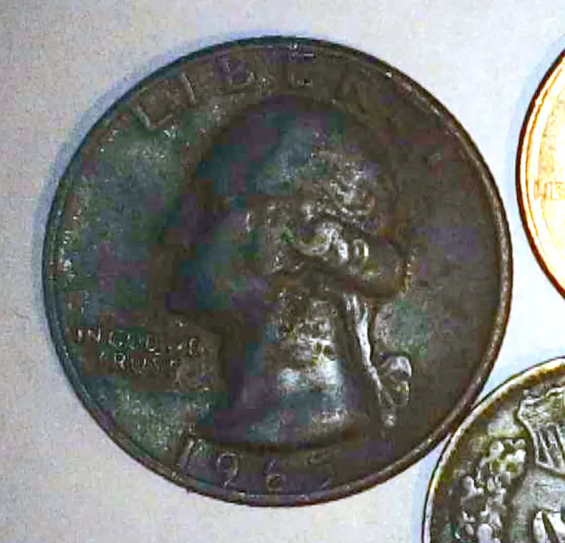 1965-Washington-Quarter---Copper-Quarter,-No-Clad-Layer