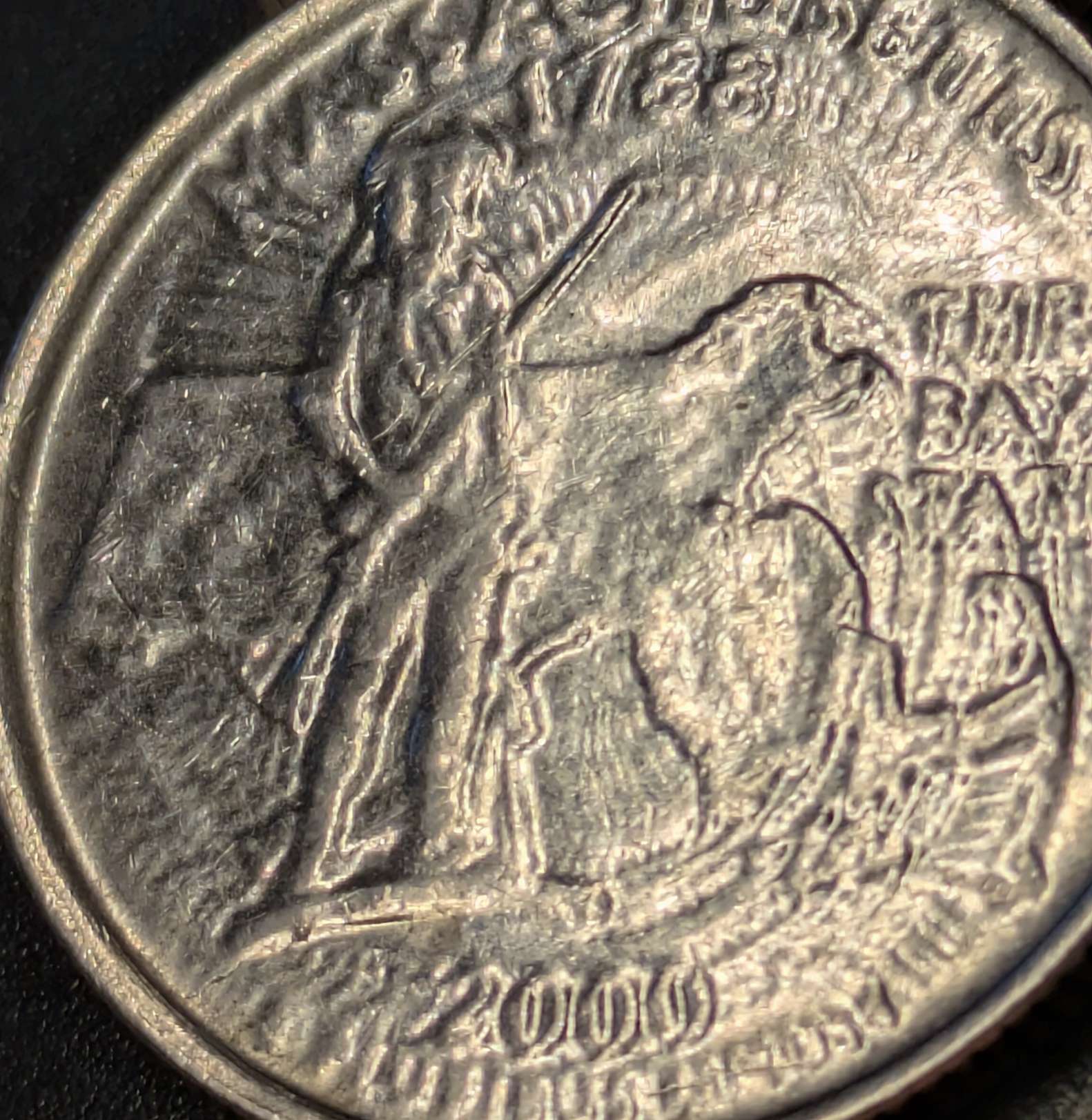 2000-P-Massachusetts-Quarter-Die-Cap