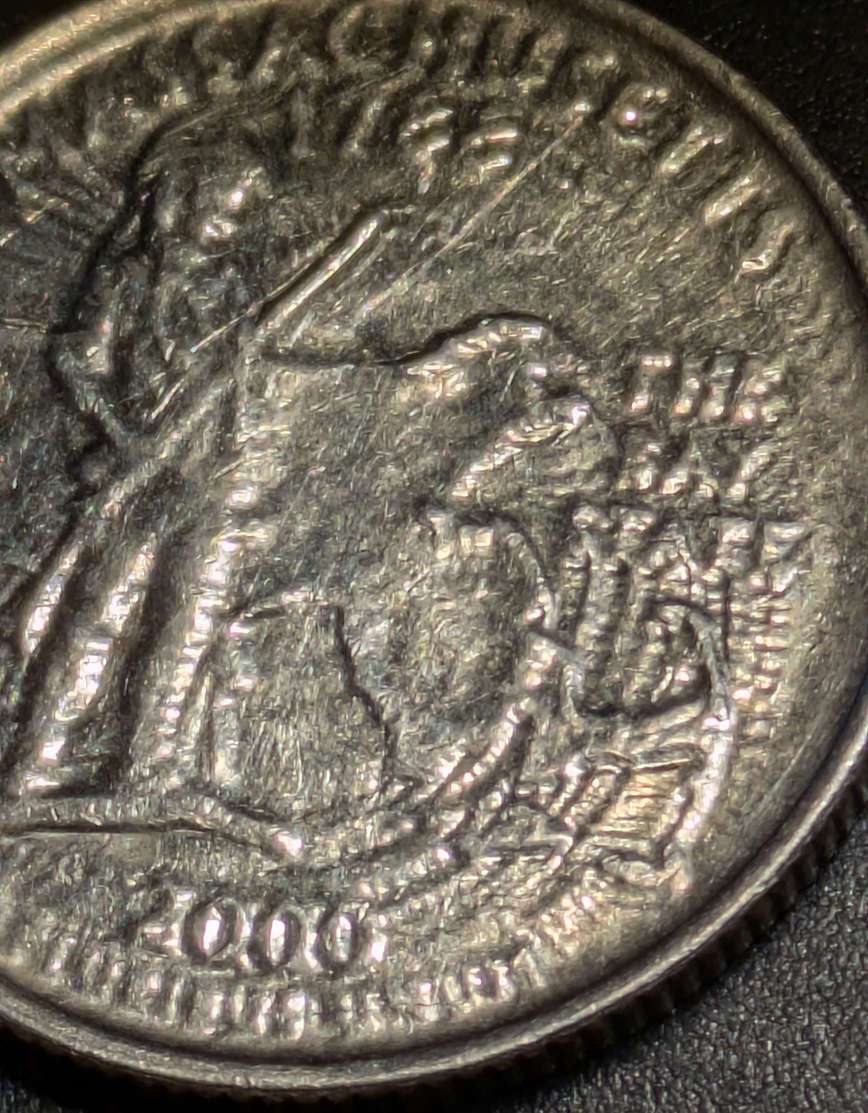 2000-P-Massachusetts-Quarter-Die-Cap