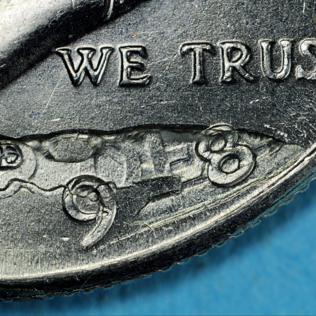 1998-D-Kennedy-50c-Brockage-From-A-Struck-Fragment