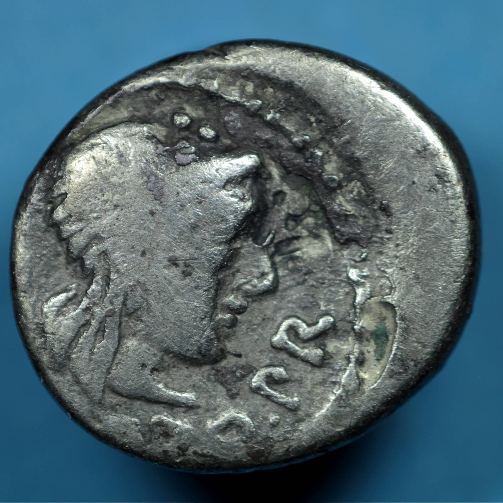 M.-Porcius-Cato-Uticensis-Silver-Quinarius-46-47-BC