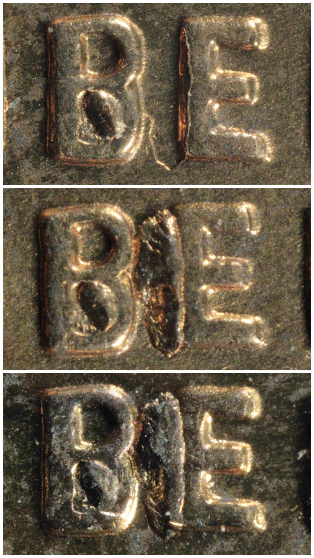 1957-D-1c-BIE-3-Coin-Progression