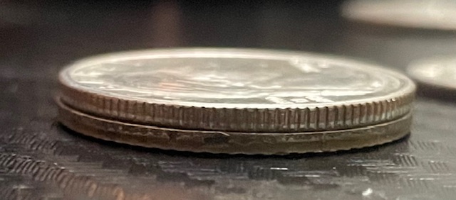 1954-Cinco-Centavos-Rim/Edge-Error