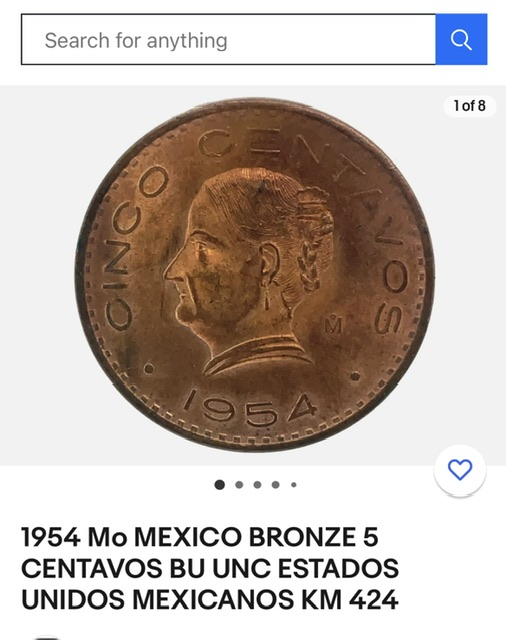 1954-Cinco-Centavo--Brass-Or-Bronze-And-The-Difference?