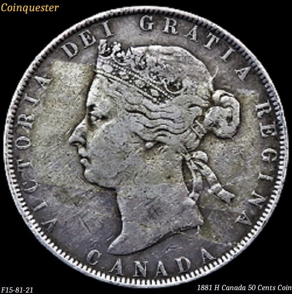1881-H-Canada-50-Cents-Coin-F15---Obverse-Mark--Opinions-On-Mark?