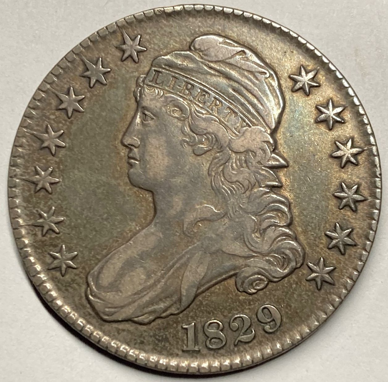 1829-Bust-Half-For-Grading-/-Overton