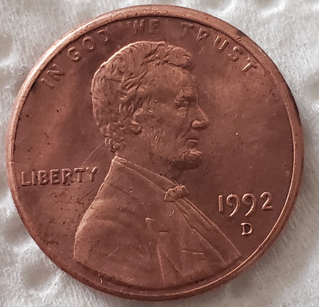 1992-Lincoln-Penny-With-Close-AM