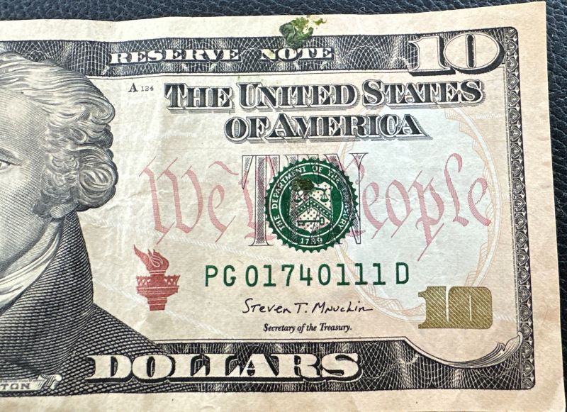 US-Currency-2017A-Ten-Dollar-Ink-And/Or-Solvent-Errors?