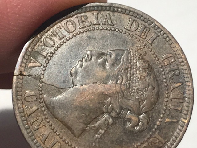 1891-Large-Cent-With-Die-Break