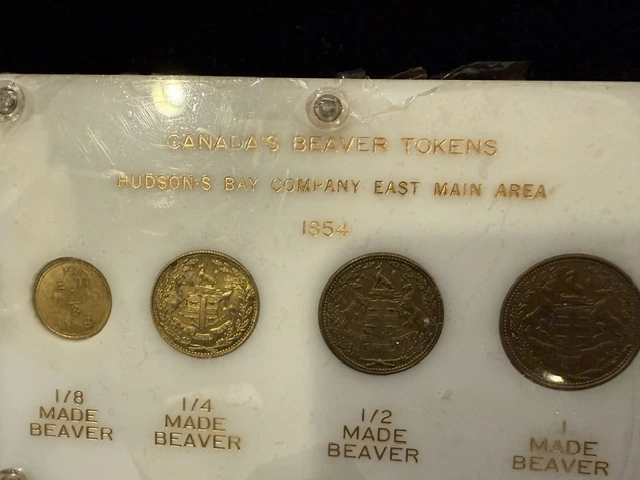 1854-Hudson-Bay-Beaver-Token-Set