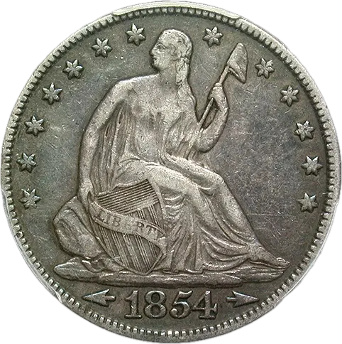 1854-Seated-Liberty-Half-Dollar---You-Vs.-PCGS