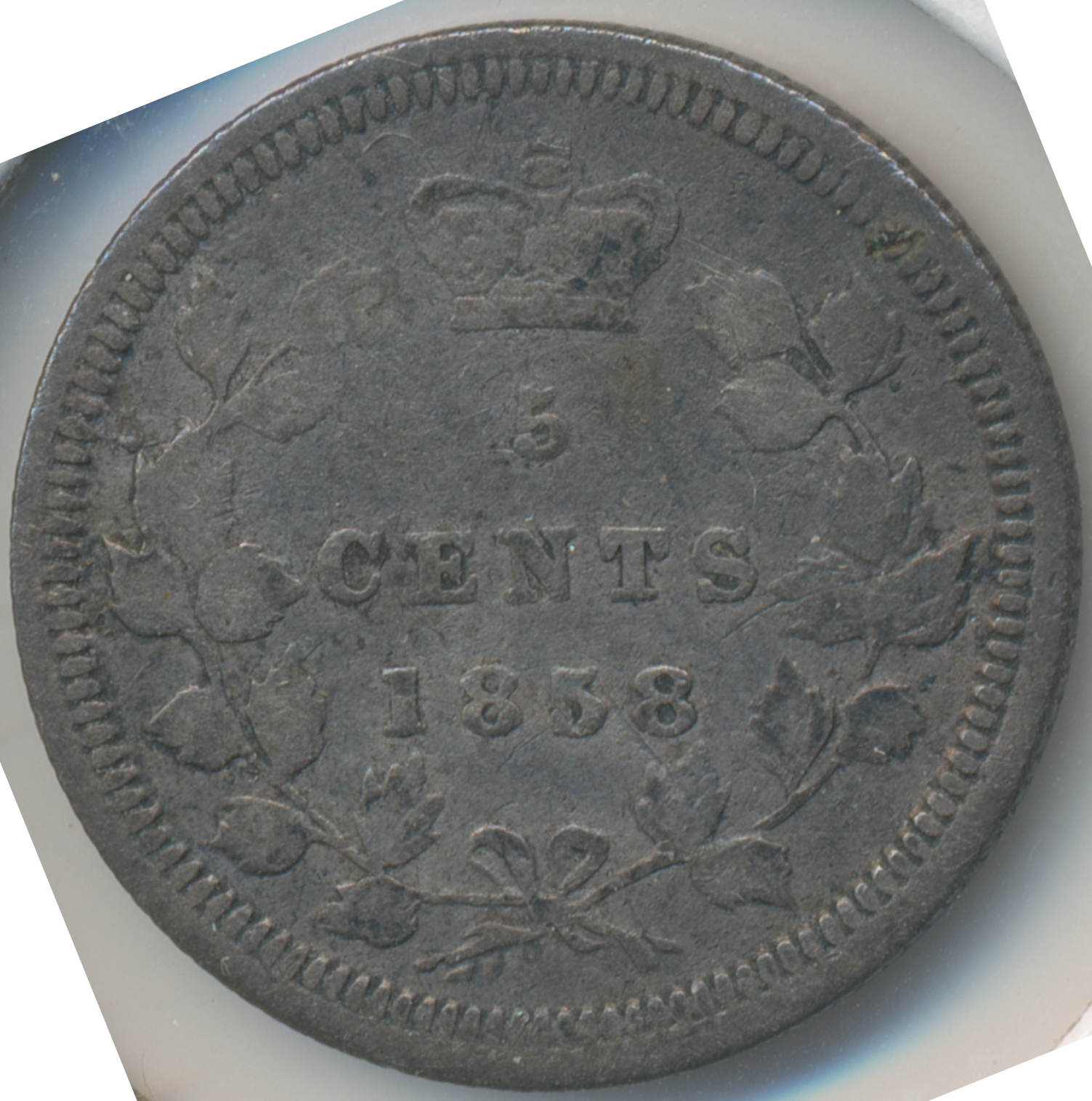 Canada-1858-5-Cents---Is-This-A-Large-Date?