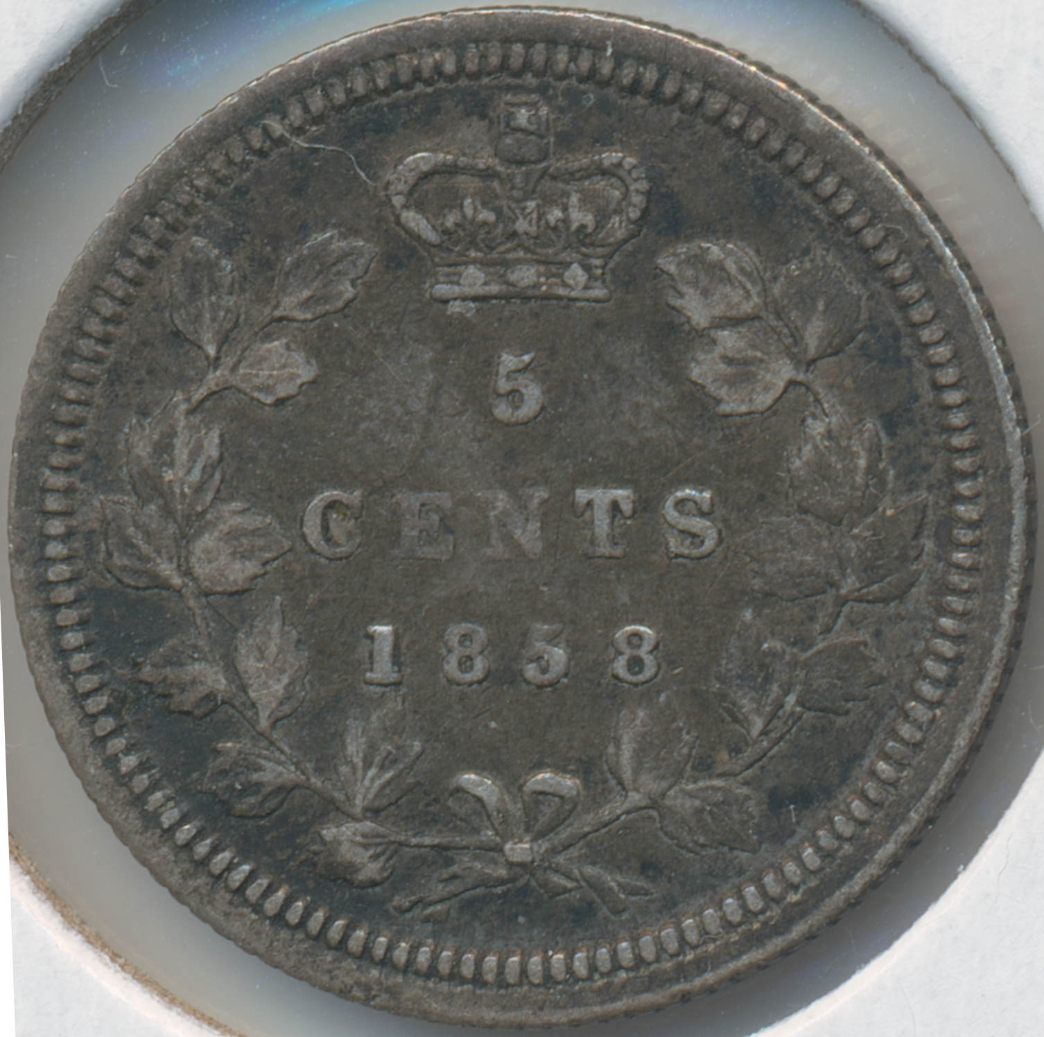 Canada-1858-5-Cents---Is-This-A-Large-Date?