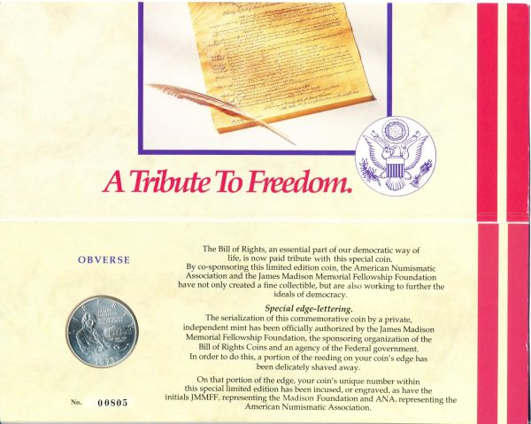Commems-Collection-Modern:-1993-A-N-A---James-Madison-Freedom-Pack-Redux