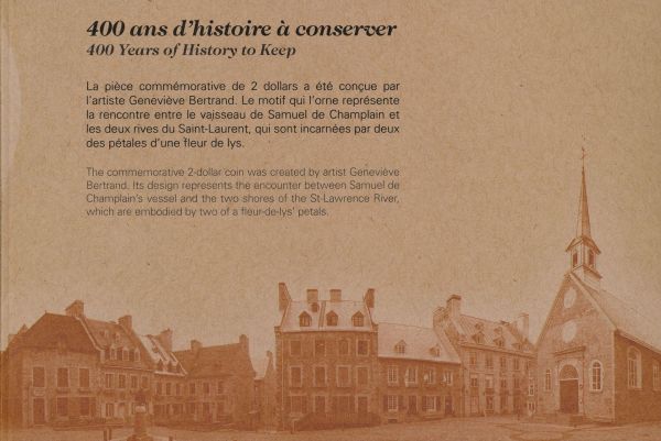 Commems-Collection-Canadian:-2008-Quebec-400th-Collector-Card