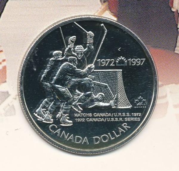Commems-Collection-Canadian:-1997-Summit-Series-Silver-Dollar