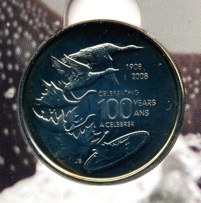 Commems-Collection-Canadian:-2008-Mint-Centennial-Silver-Dollar