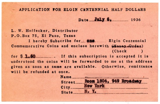 Commems-Collection-Classic:-1936-Elgin,-IL-Centennial---Revisited.
