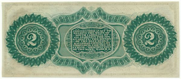 Commems-Collection-Currency:-1872-SC-Revenue-Bond-Script:-$1-To-$5