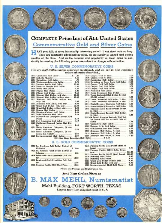 Commems-Collection-Classic:-1935-39-Arkansas-Statehood-Centennial---B.-Max-Mehl