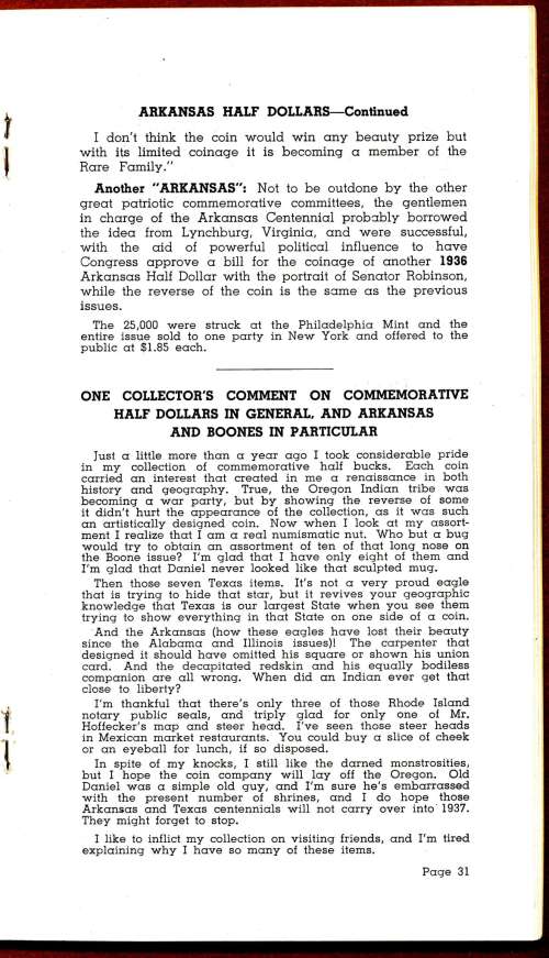 Commems-Collection-Classic:-1935-39-Arkansas-Statehood-Centennial---B.-Max-Mehl