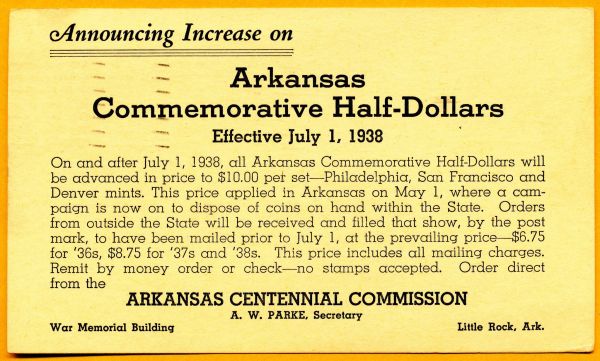 Commems-Collection-Classic:-1935-39-Arkansas-Statehood-Centennial---Ephemera