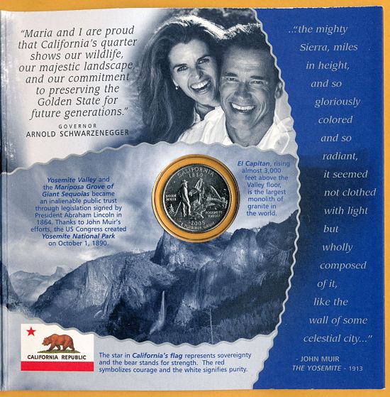 Commems-Collection-Modern:-2005-California-Statehood-Quarter