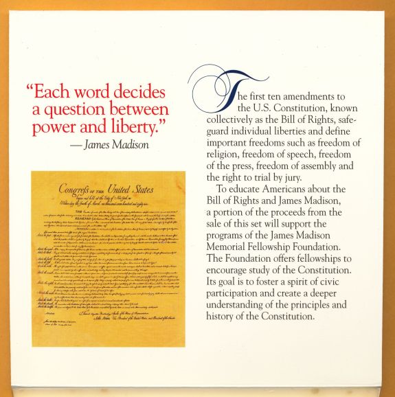 Commems-Collection-Modern:-1993-Bill-Of-Rights-Coin-And-Stamp-Set