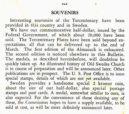 Commems-Collection-Classic:-1936-Delaware-Tercentenary-300th-Bulletins