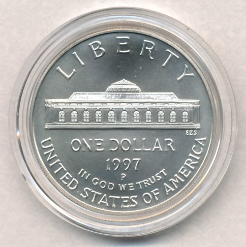 Commems-Collection-Modern:-1997-US-Botanic-Garden-Silver-Dollar