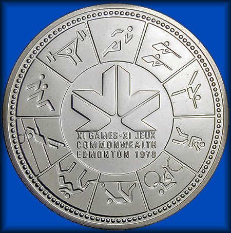 Commems-Collection-Canadian:-1978-Commonwealth-Games-Silver-Dollar