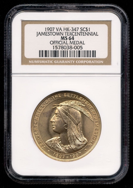 Commems-Collection-Modern:-2007-Jamestown-400th-Anniversary---Part-III-/-The-Coins