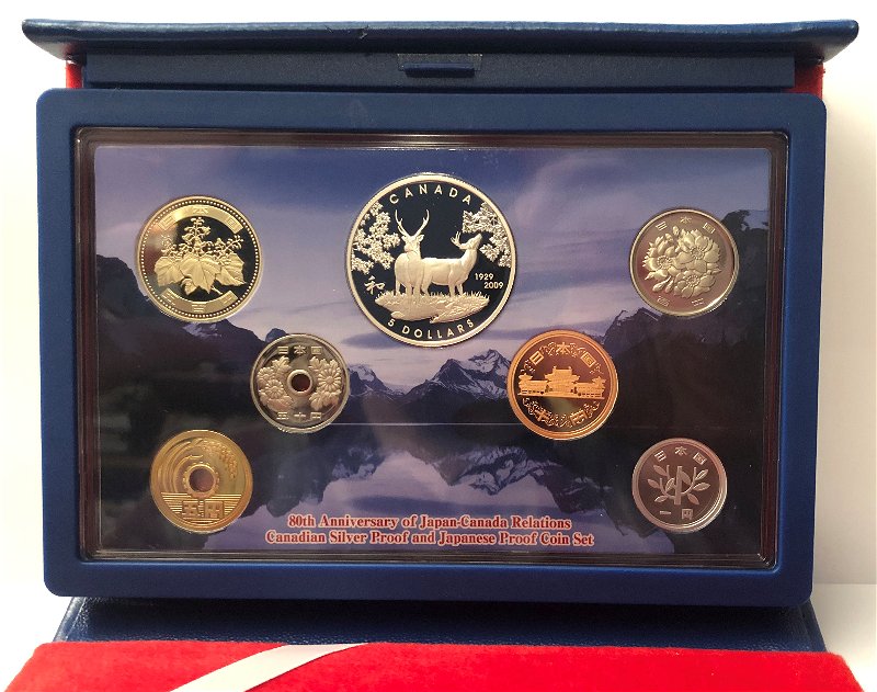 Commems-Collection-Canadian:-2009-Japan---Canada-Proof-Set
