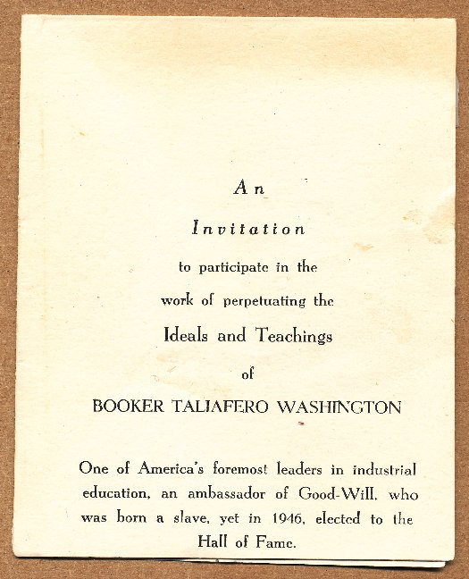 Commems-Collection-Classic:-1946-Booker-T-Washington-Memorial-Ephemera-II