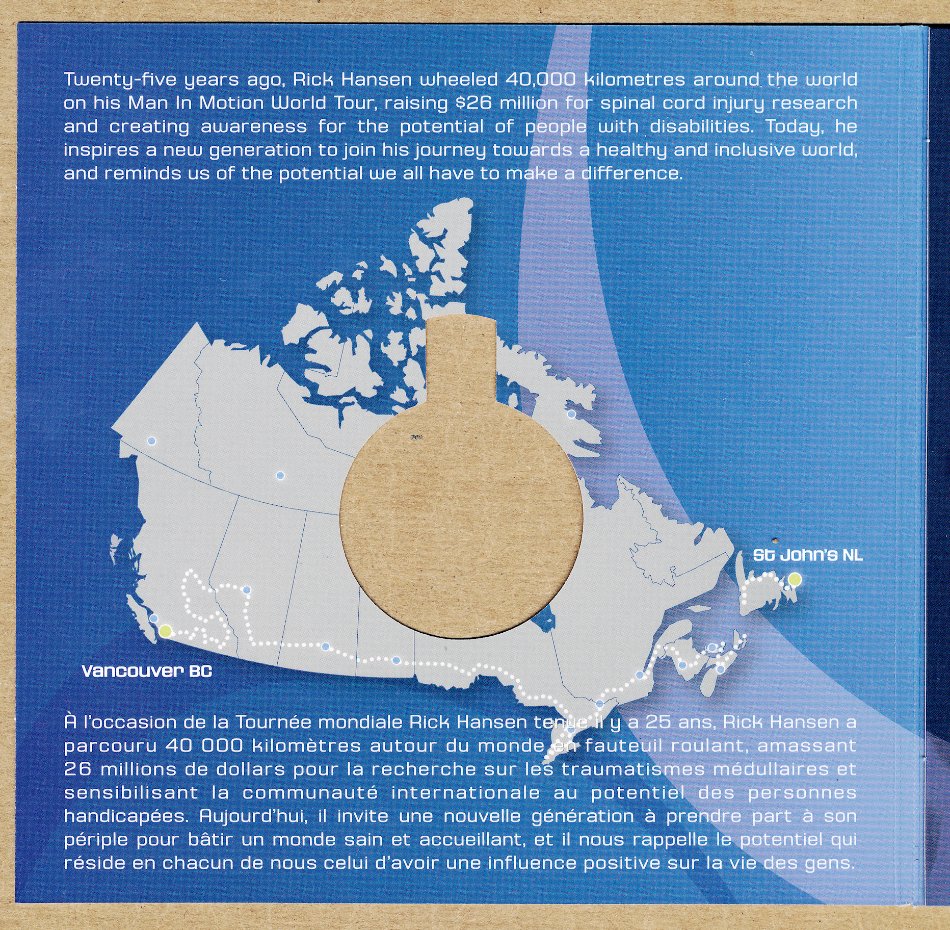 Commems-Collection-Canadian:-2011-Rick-Hansen-25th-Anniversary-Relay-Medallion
