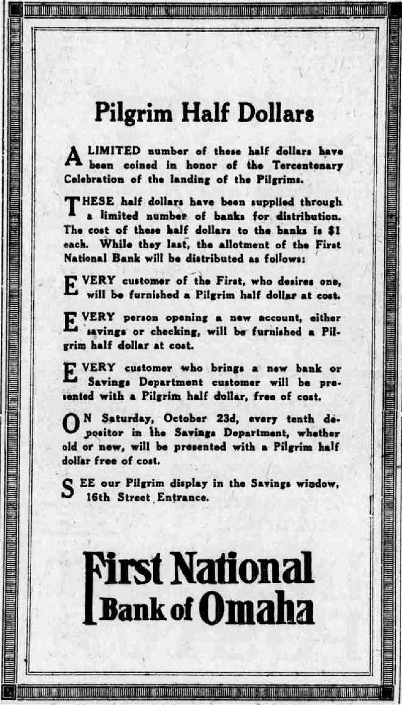 Commems-Collection-Classic:-1920-Pilgrim-Landing-Tercentenary---Newspaper-Ads