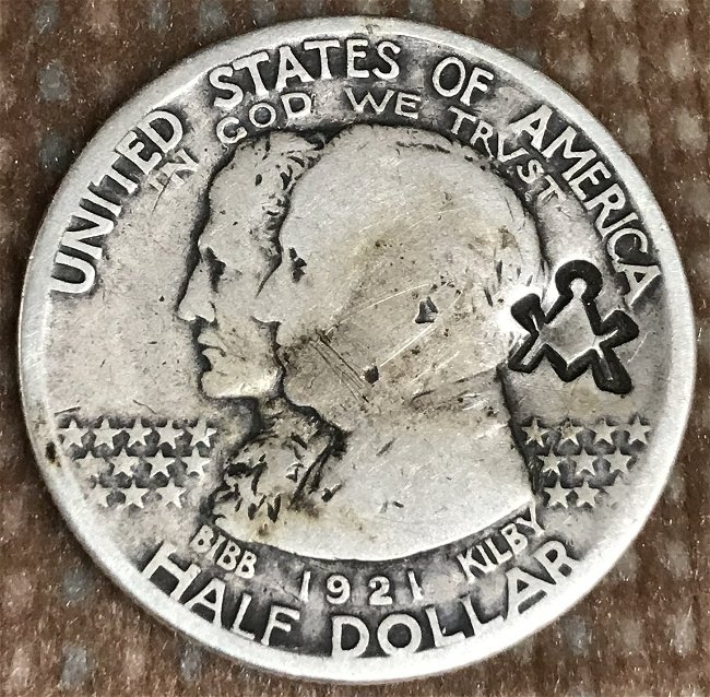 Masonic-Tokens,-Coins-And-Counter-Stamped-Pennies