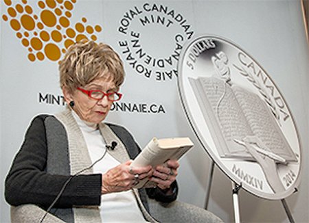 Commems-Collection-Canadian:-2014-Alice-Munro-Silver-$5---Coin-10-Of-12