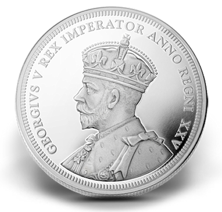 Commems-Collection-Canadian:-King-George-V-On-Canada's-36-MM-Silver-Dollars