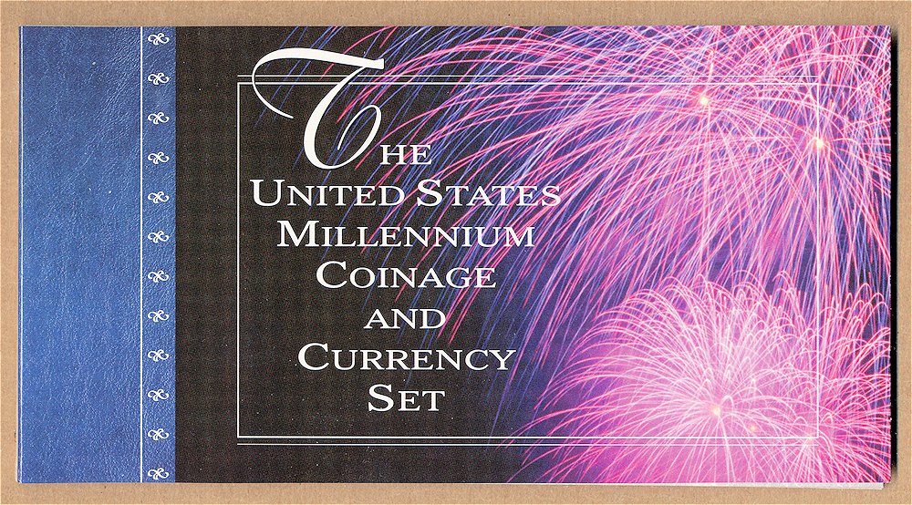 Commems-Collection-Modern:-2000-US-Millennium-Coinage-And-Currency-Set